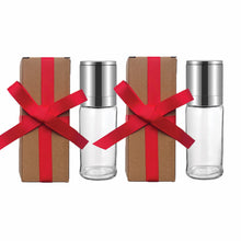 Load image into Gallery viewer, Salt and Pepper Medium Mills Grinders Gift Set | with Pink Himalayan Rock Salt & White Kampot Pepper