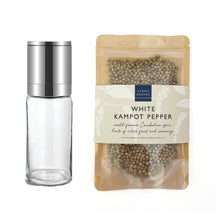 Load image into Gallery viewer, White Kampot Pepper & Mill Grinder Gift Set ⭐️ GREAT TASTE 2024